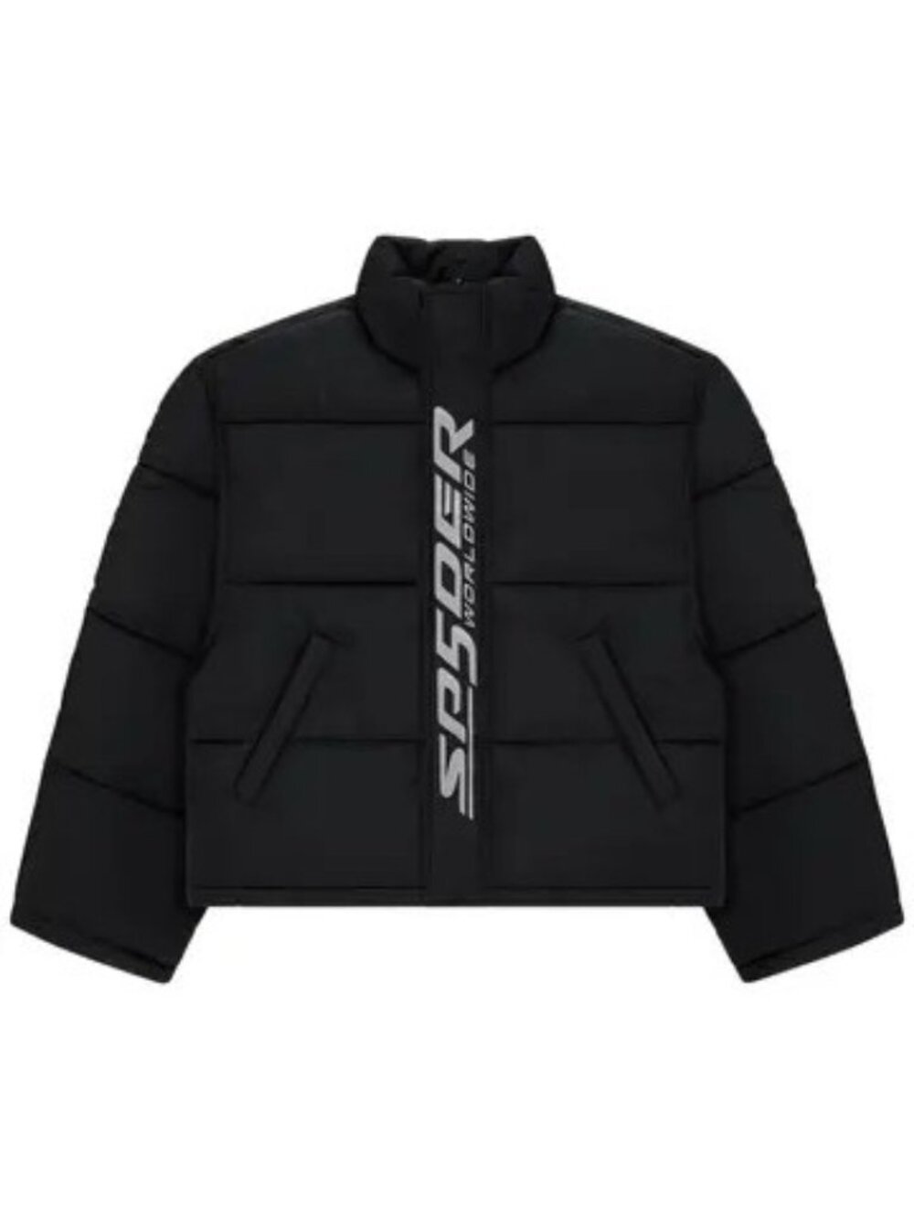 Sp5der Trackhawk Puffer Jacket in Black